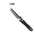 Automatic ceramic electric curling iron with LED temperature display, black finish, 25cm barrel