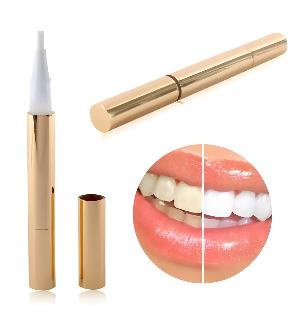 Stain Erase Teeth Whitening Pen with brush applicator for removing coffee and tobacco stains at home