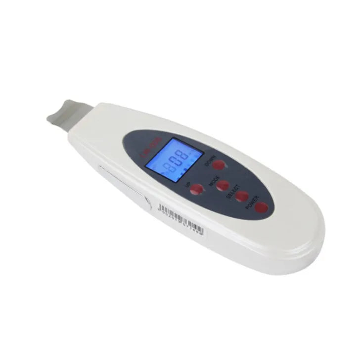White ultrasonic skin cleaner with 28000Hz vibration and mild heating for blackhead removal