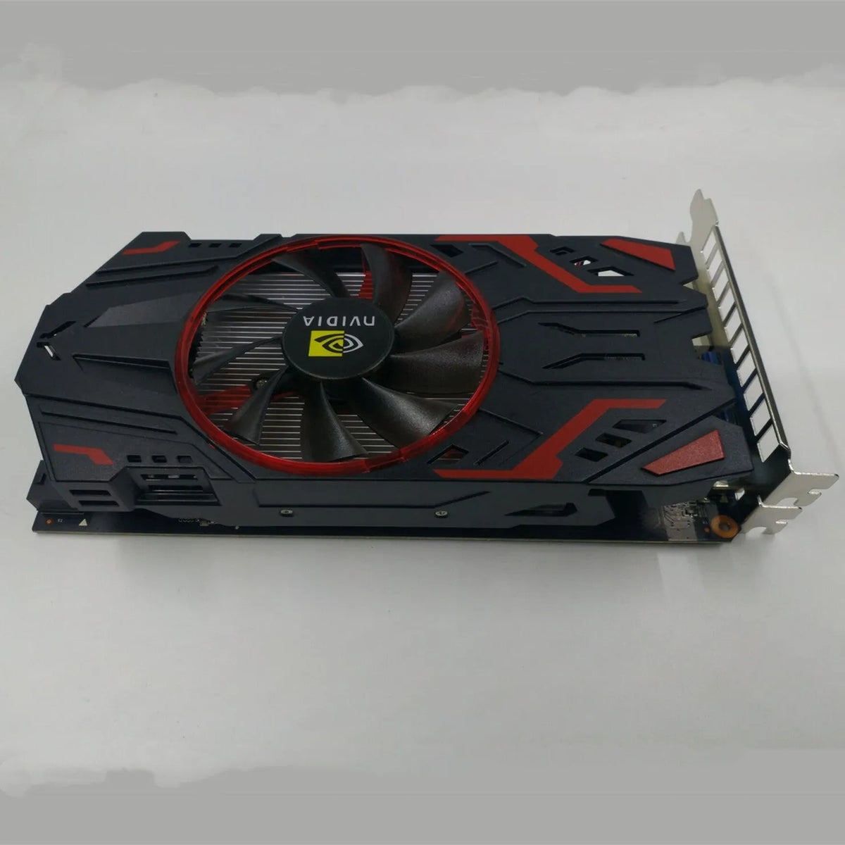 Black Nvidia GTX1050 2GB PCI-E desktop graphics card with HDMI, DVI and VGA outputs