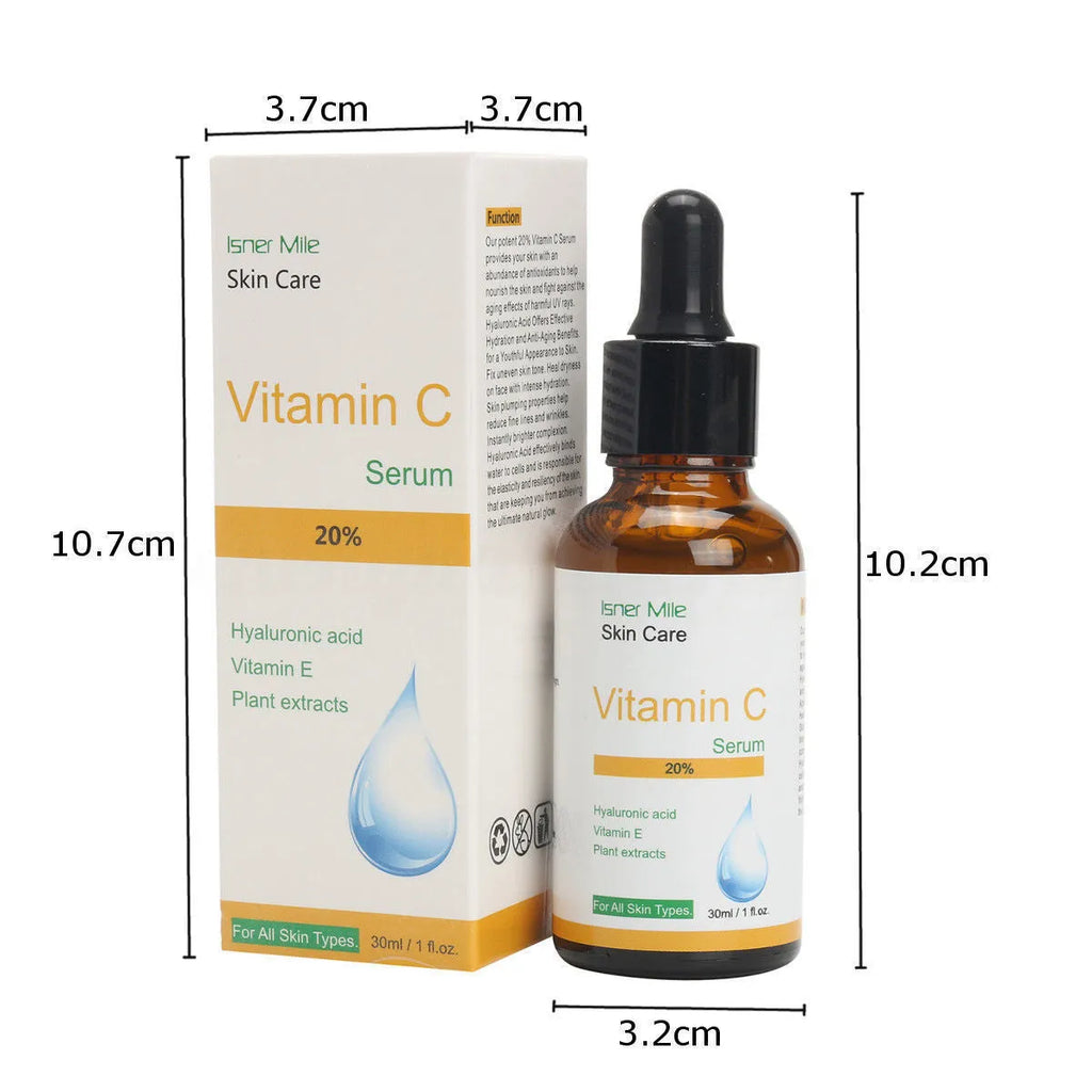 30ml bottle of Vitamin C serum for facial skincare treatment