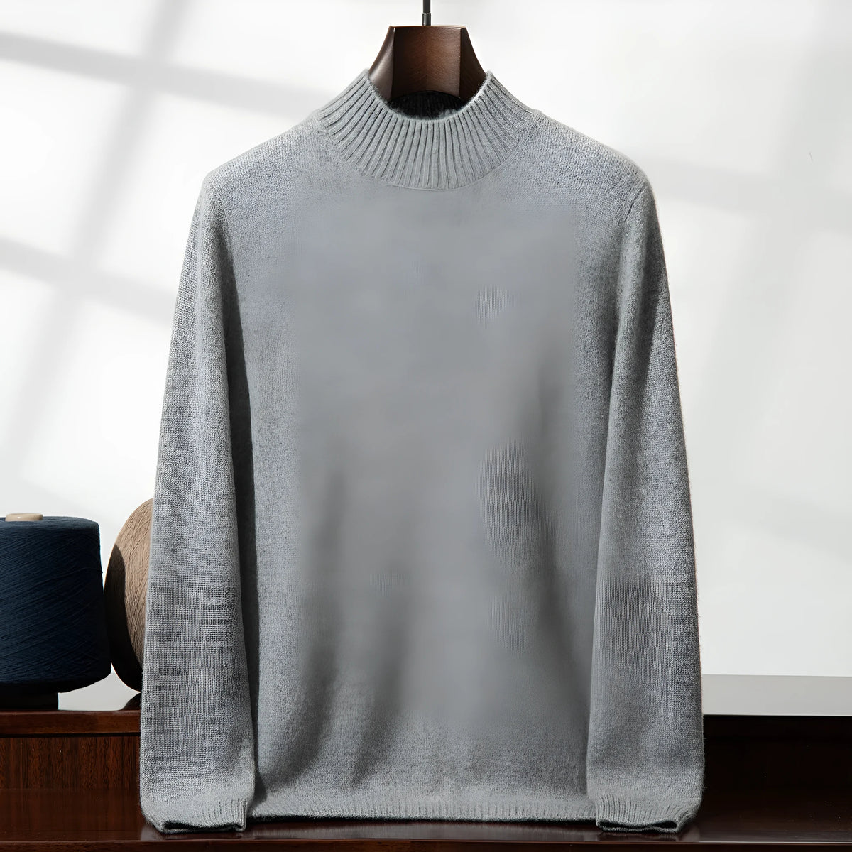 Casual thickened autumn winter men's cotton sweater in loose fit pullover style, available in multiple colours and sizes