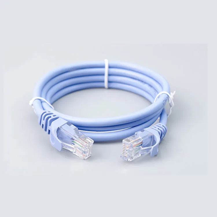 CAT6 unshielded flat network cable 0.5m in white with RJ45 connectors for router broadband