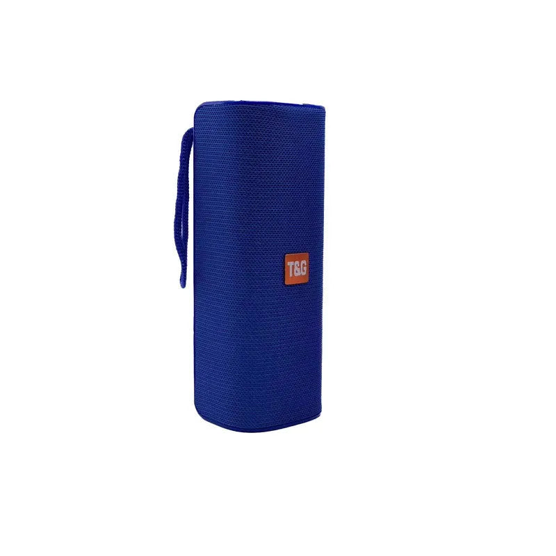 Cloth-covered wireless Bluetooth speaker with USB port and remote control