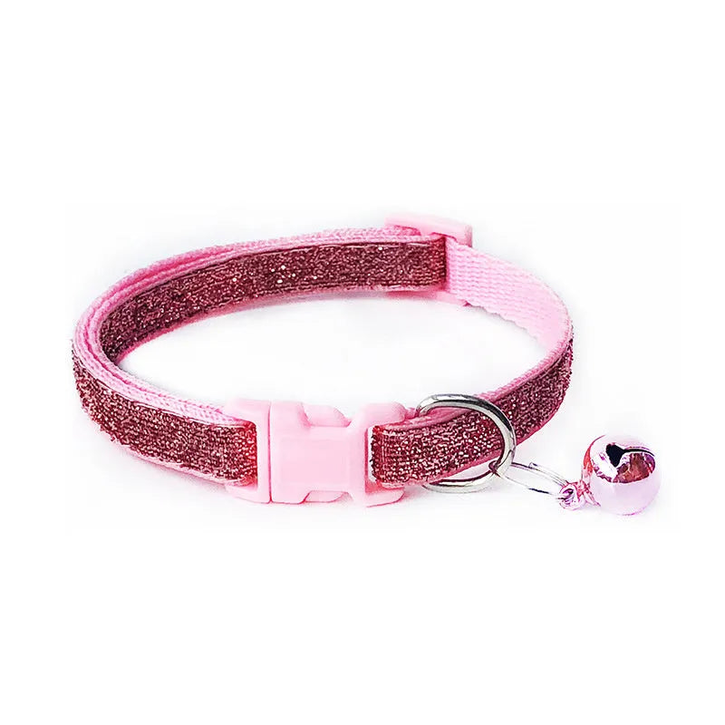 Pet dog cat collar in six colours with quick-release and breakaway safety buckle made from PP material