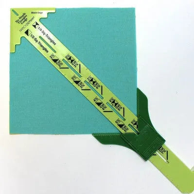 Set of two clear acrylic patchwork rulers for sewing measuring and rotary cutter cutting