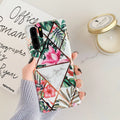 Floral lattice pattern Huawei phone case in TPU and PC materials