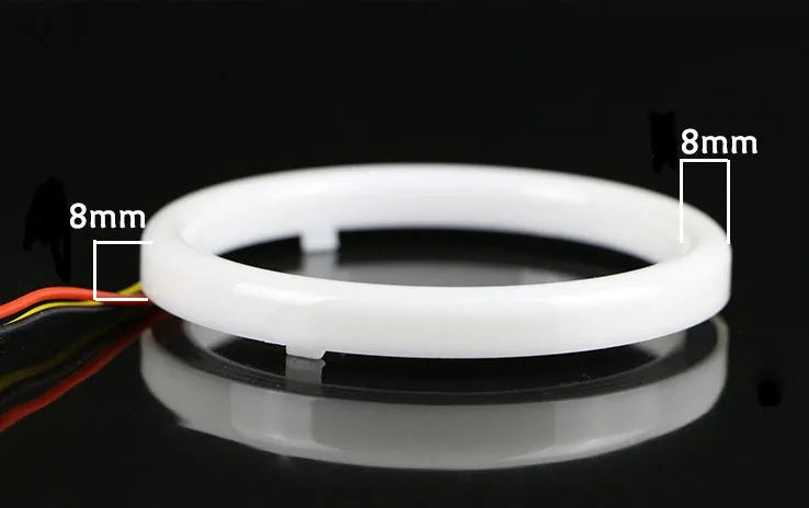 White LED angel eye ring daytime running light 100mm size car accessory
