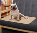 Reusable dog urine pad in gray with non-slip TPU waterproof bottom, size L (100x67cm)