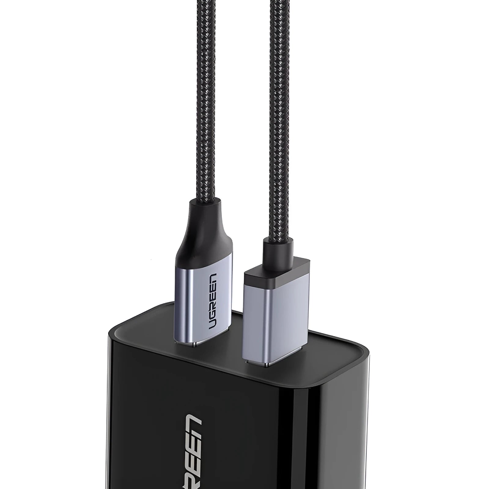 Ugreen USB Type-C charging cable for Samsung S10 with nylon braided surface and alloy connectors