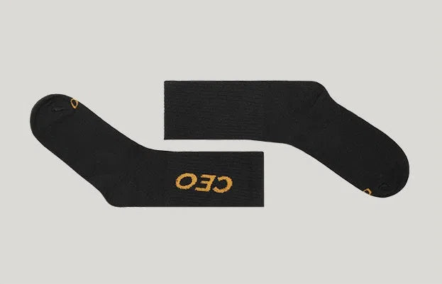 Pair of men's thin cotton socks with letters pattern, black or light grey, one size, breathable summer design.