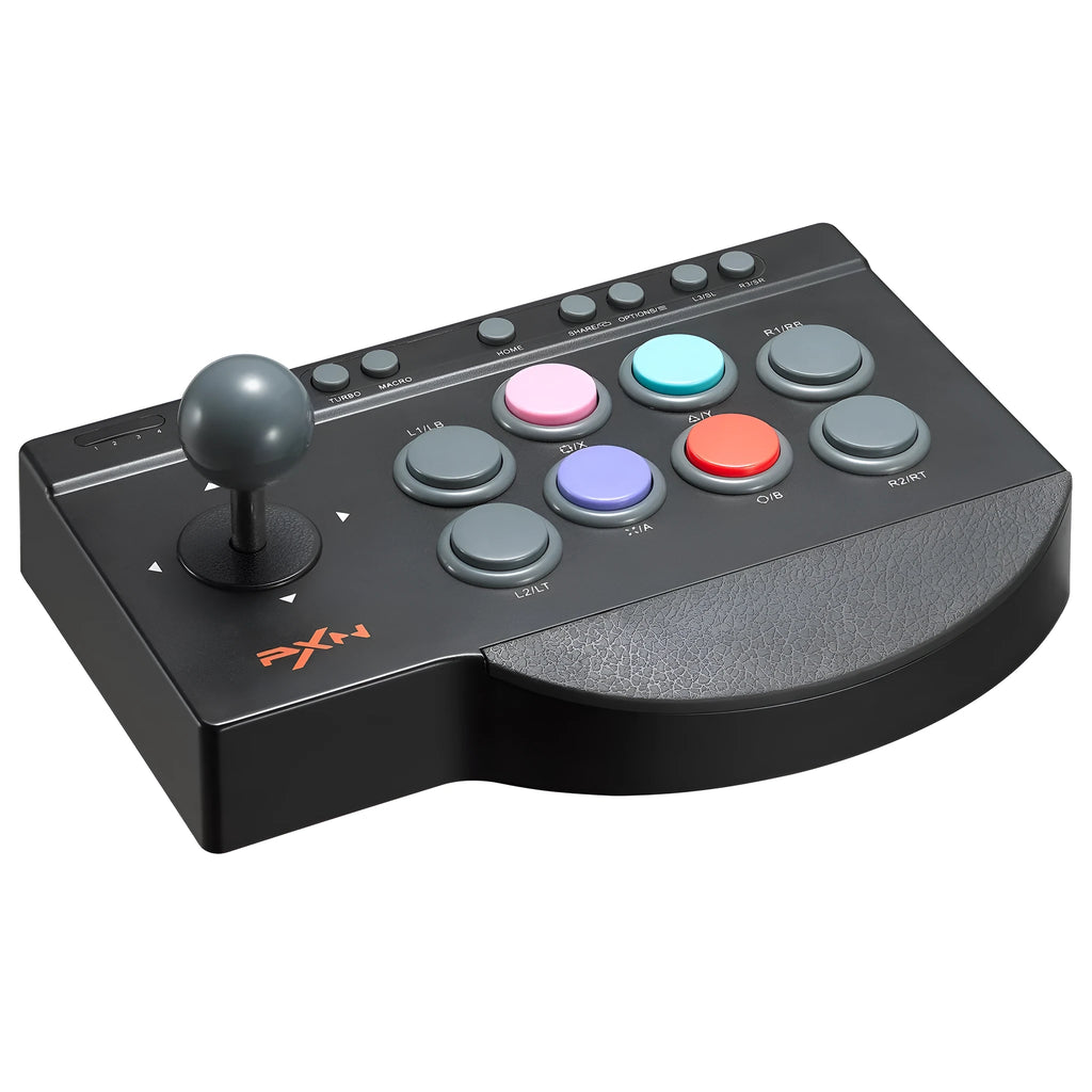 Black ergonomic arcade stick joystick with direction stick and D-pad mode for arcade games