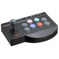 Black ergonomic arcade stick joystick with direction stick and D-pad mode for arcade games