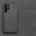 Sheep bark full cover mirror phone case for Samsung, PC and leather back cover in black, silver grey, green or blue.