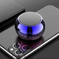 Mini portable Bluetooth speaker with space aluminium alloy casing in gradient blue colour option