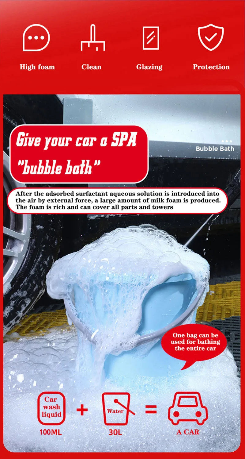 100ml bottle of super concentrated high foam car cleaner spray for decontamination