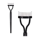 Collapsible eyelash comb with steel needle tip for eyebrow and lash correction
