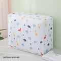 PEVA dustproof quilt storage bag with cube shape, available in small medium or large sizes