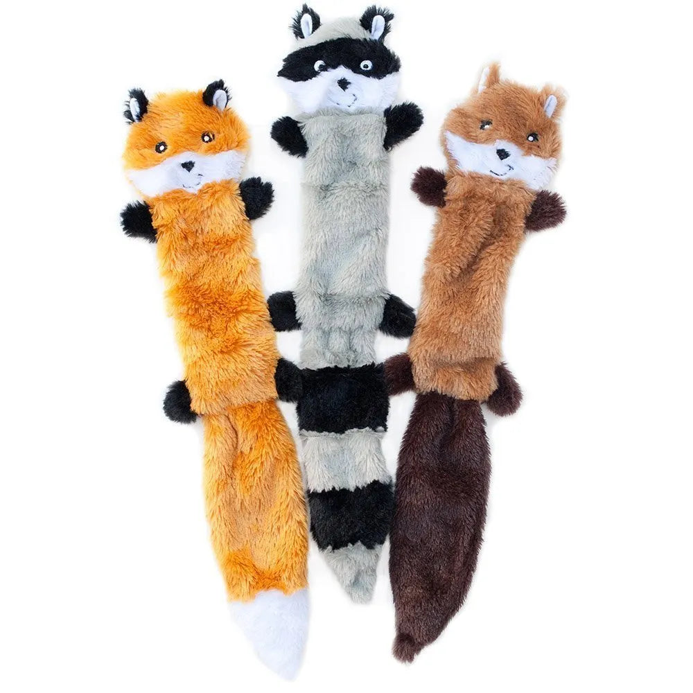 Brown plush dog toy with squeaker, 46cm long, for interactive pet play