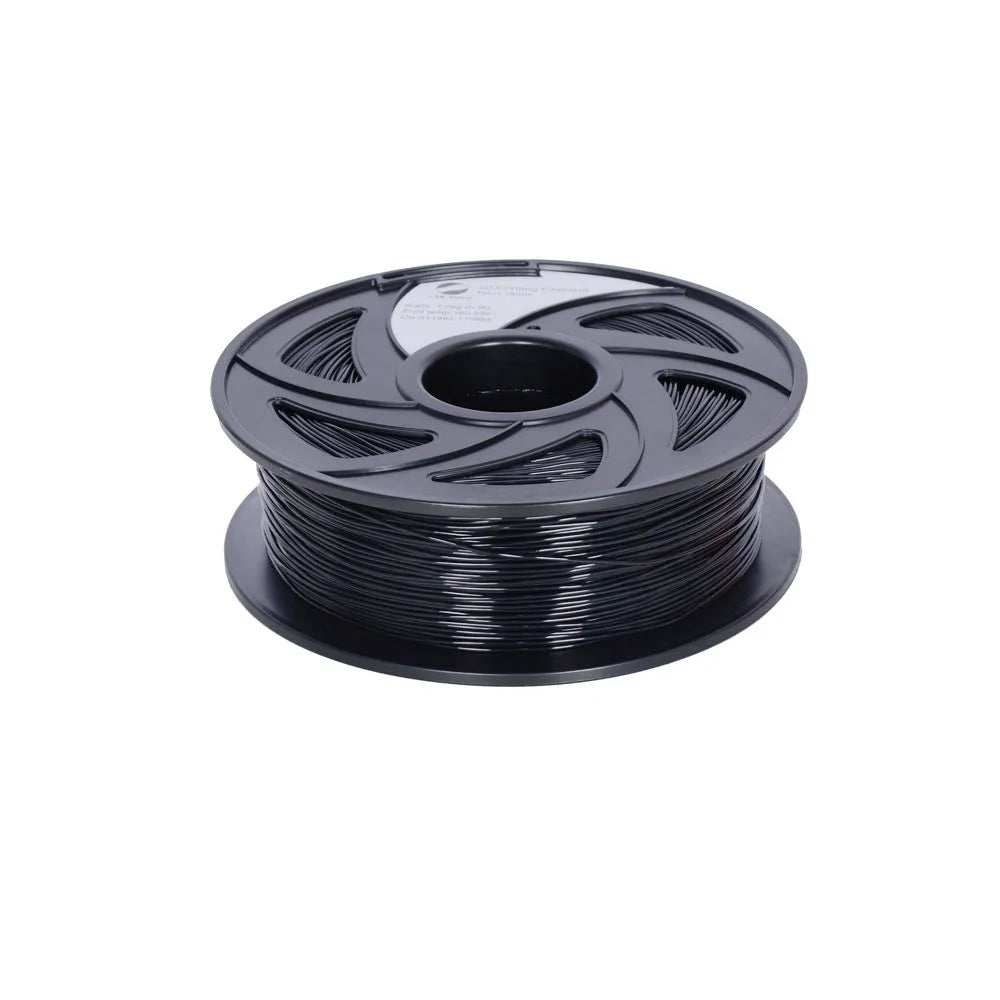 Spoool of black TPU filament for 3D printing pens flexible rapid prototyping