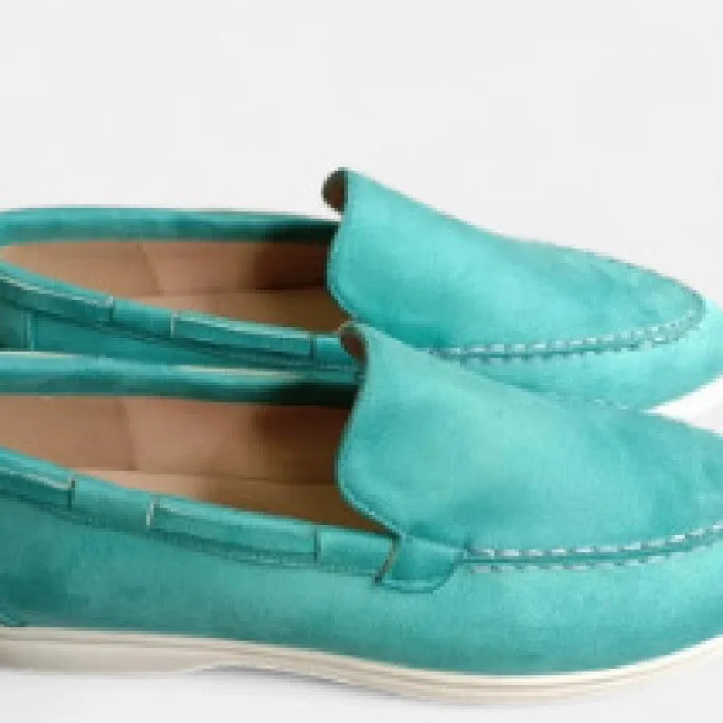 Men's artificial leather summer loafers with round toe and flat heel, available in multiple colours and sizes 37-48