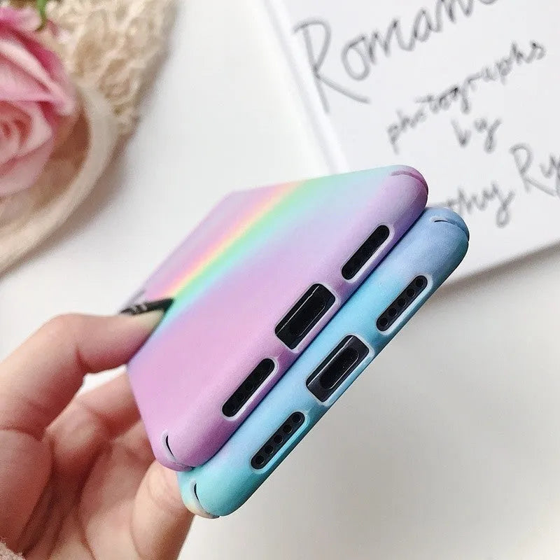 Huawei mobile phone case back cover PC material water sticker design blue purple Mate20 P20 P30
