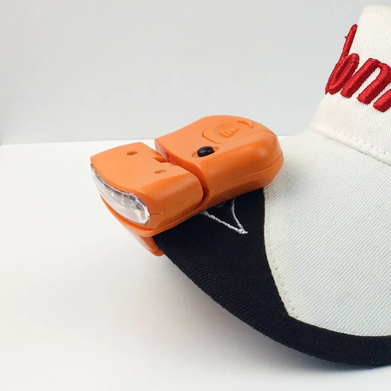 5LED cap lamp brim clip headlamp for outdoor camping hiking fishing in black