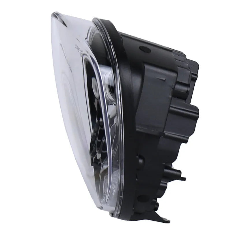 Motorcycle LED headlight near and far beam black aluminium alloy shell waterproof