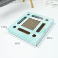 Large corrugated paper cat scratching board in rectangle shape for floor use