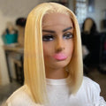 Front lace chemical fibre wig in Korean silk for ladies, available in 8 to 16 inches