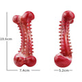 Red natural rubber chew toy for aggressive chewing dogs