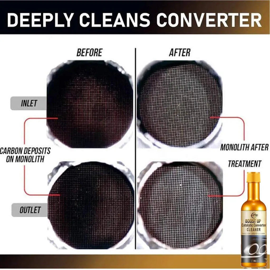120ml catalytic converter cleaning agent bottle, 15cm height, 4cm diameter, for fuel tank carbon deposit removal