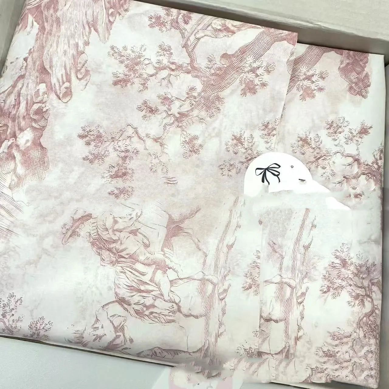 French romance Mg tissue paper in pink purple and green purple colours, 50x70cm sheet