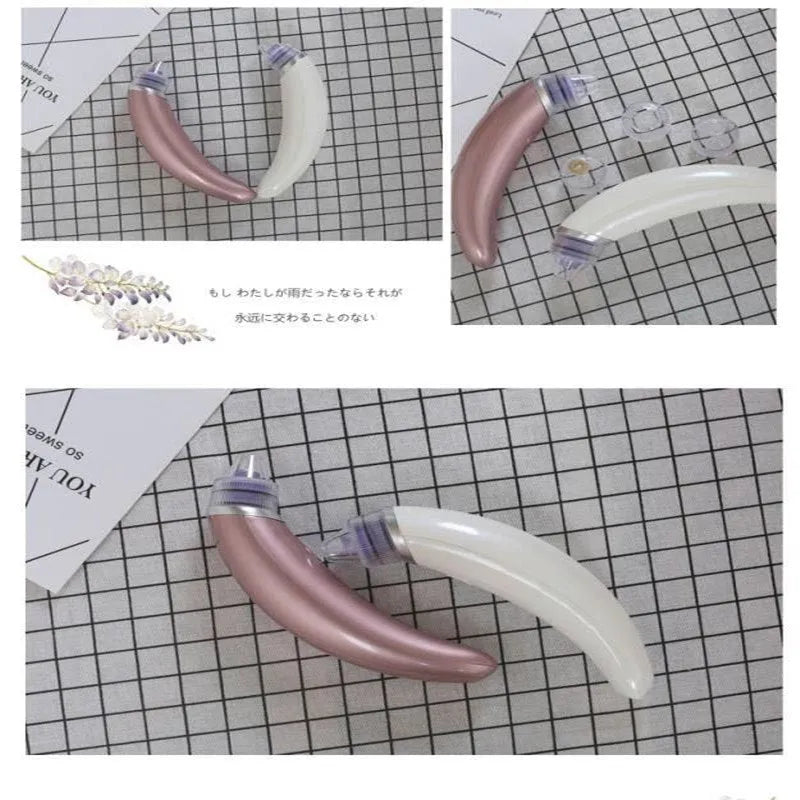 JY-666 electric blackhead suction pore cleanser device in rose gold or white colour options