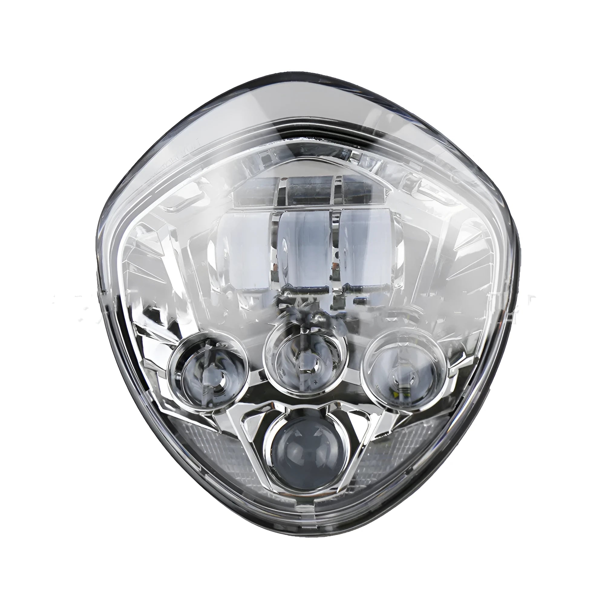 Motorcycle LED headlight near and far beam black aluminium alloy shell waterproof