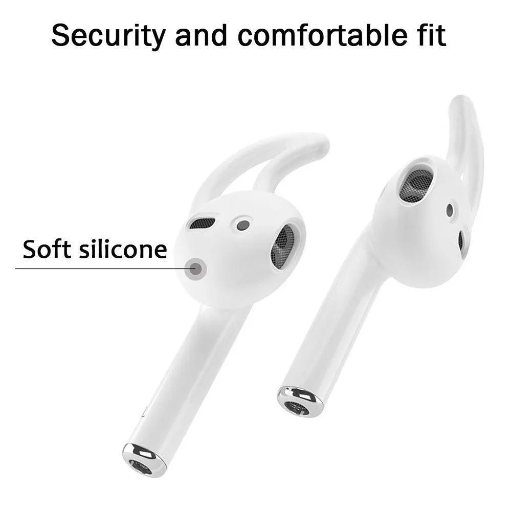 Silicone earplug sleeves for Apple AirPods in five colours, with dimensions 28.19x21.10x9.10mm.
