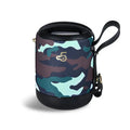Compact waterproof Bluetooth speaker in multiple colours with a carrying strap.