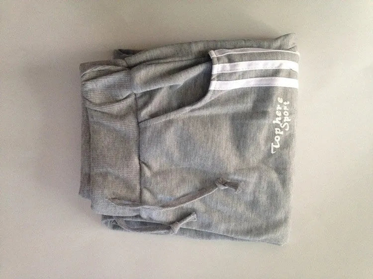 Side three bar student casual trousers, straight leg, mid waist, cotton, grey black navy