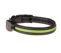 Adjustable dog luminous collar in glow colour with telescopic fit for night walk visibility