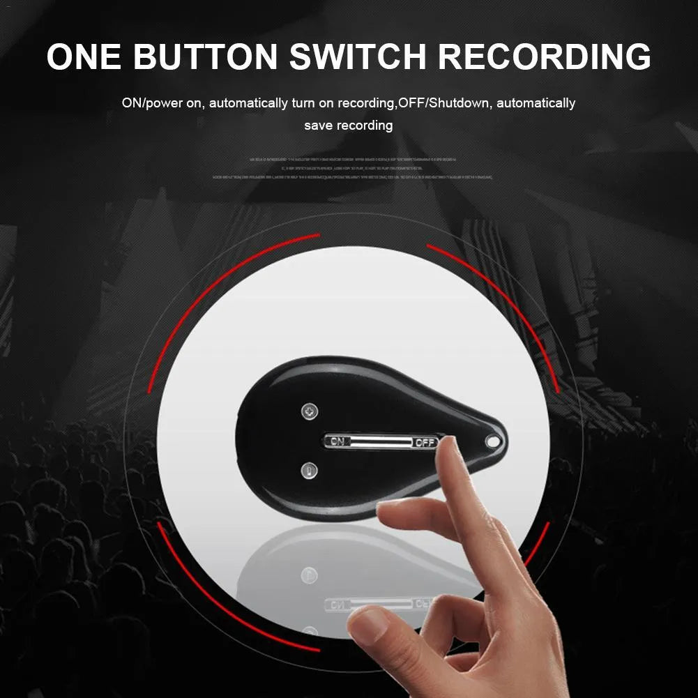 STTWUNAKE mini hidden voice recorder 8GB grey, 48x28x5mm, with USB cable and earphone