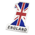 3D metal national flag car sticker 12cm by 8cm aluminium alloy body paste decal