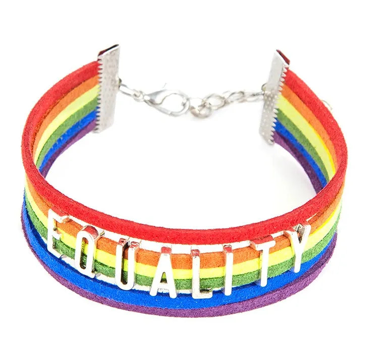 Pride Braided Bracelet in Hybx3390 colour with alloy electroplated finish and letter number motifs