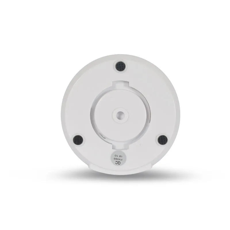 White wireless WiFi dome security camera with 2 megapixel CMOS sensor, supporting 64GB memory card and remote viewing
