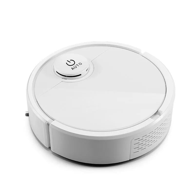 Black automatic sweeping robot with 28cm diameter and 6.8cm height for floor cleaning