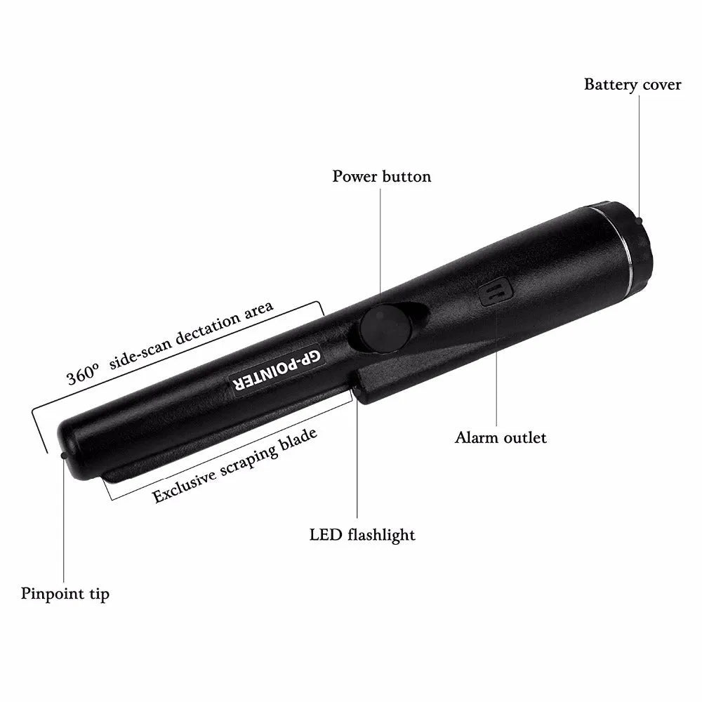 Garrett Pro Pointer handheld metal detector with belt holster for gold treasure hunting