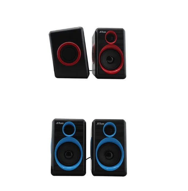 USB cable speaker with 3.5mm audio socket and USB power connector, random colour, single unit