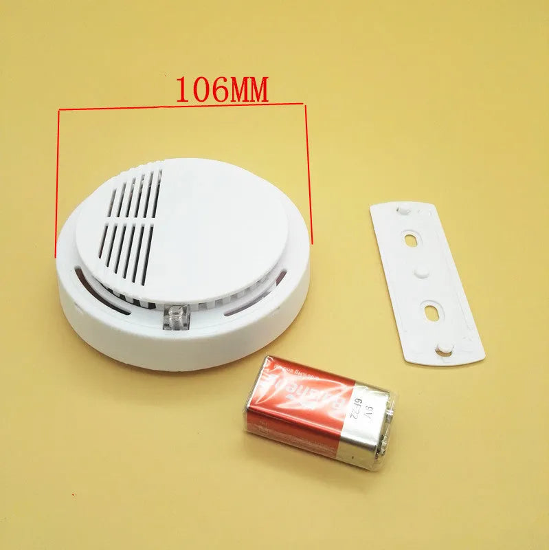 White ceiling mount household smoke alarm model SS-168 with 60m detection range