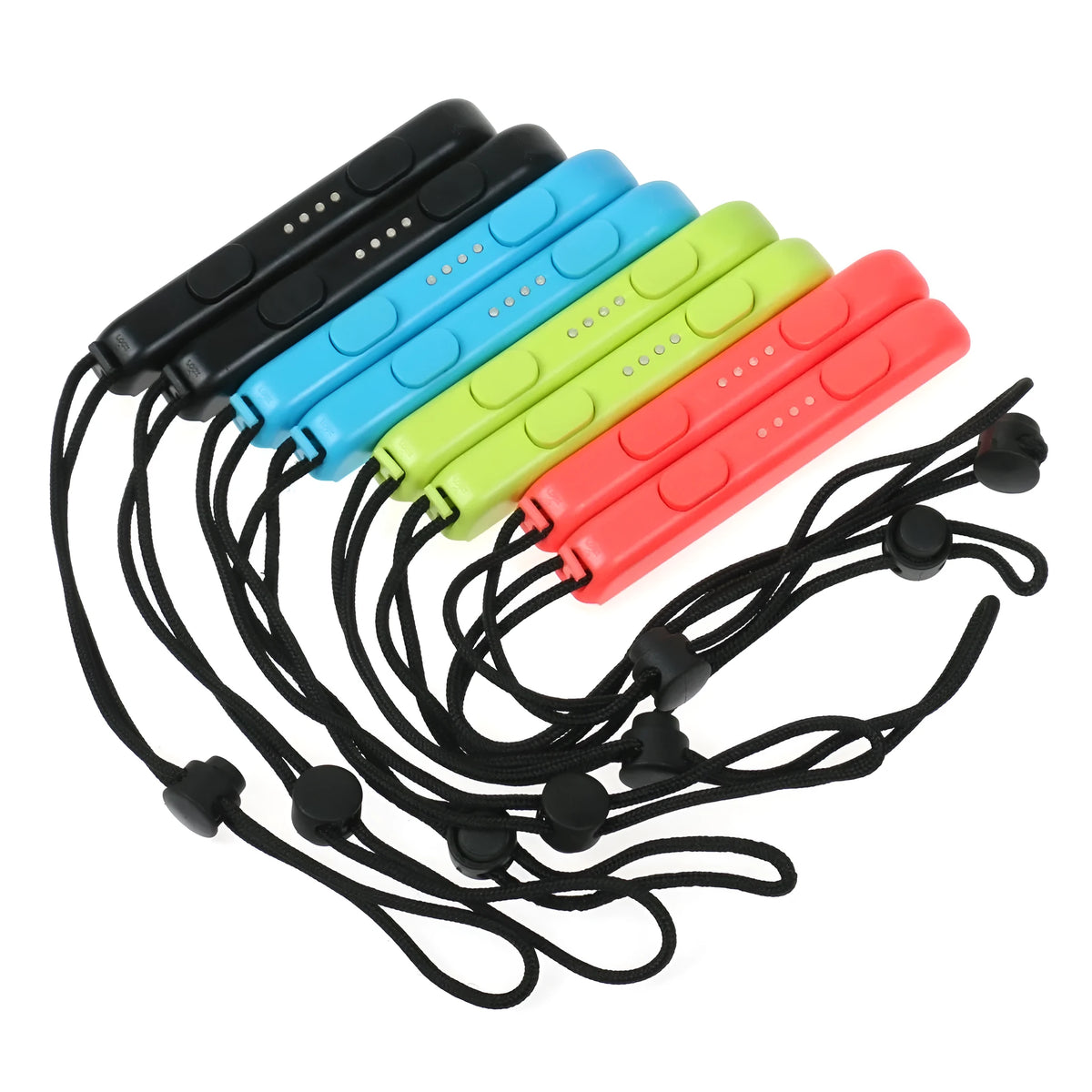 Joy-Con wrist strap lanyard two-pack for Nintendo Switch with clear plus and minus marks, six colour options