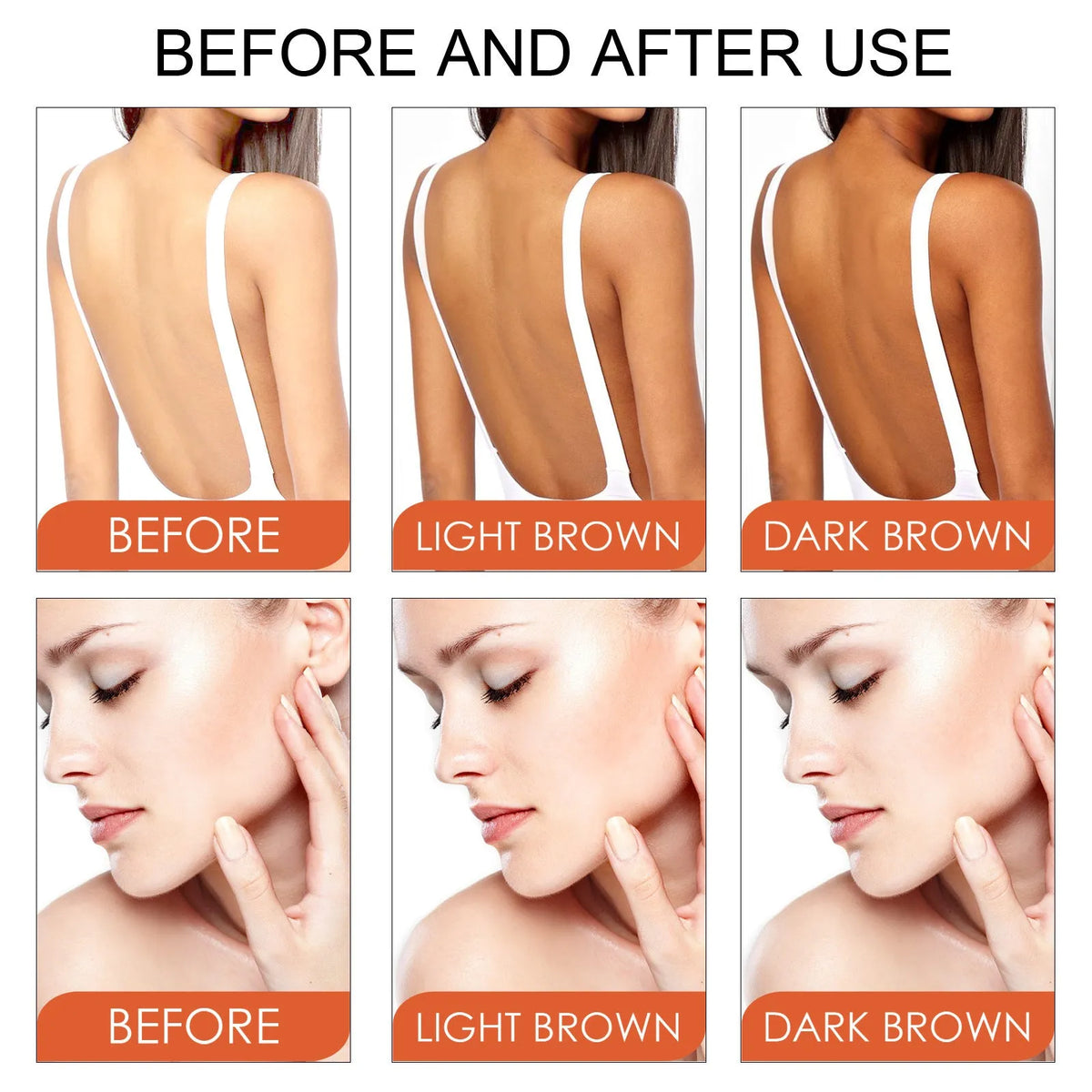 Wheat complexion body tanning cream in 50g pot with compact 5.3cm dimensions