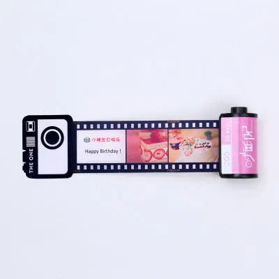 Memory colour film album wooden box set with tote bag in yellow, pink, or blue colour options